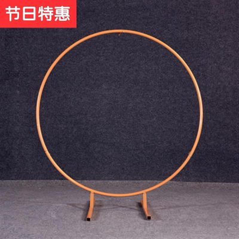 婚庆O道具铁艺圆环拱门大型背景单杆花门户外草坪婚礼架子装饰摆