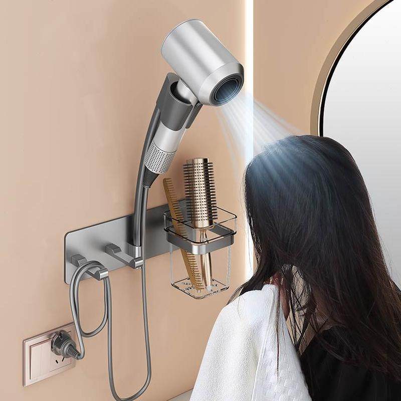 卫生间免打孔吹风机置物架支架壁挂式收纳神器电吹风浴室风筒懒人,家庭/个人清洁工具,吹风机置物架,淘宝优惠券,粉丝福利购,淘宝优惠卷