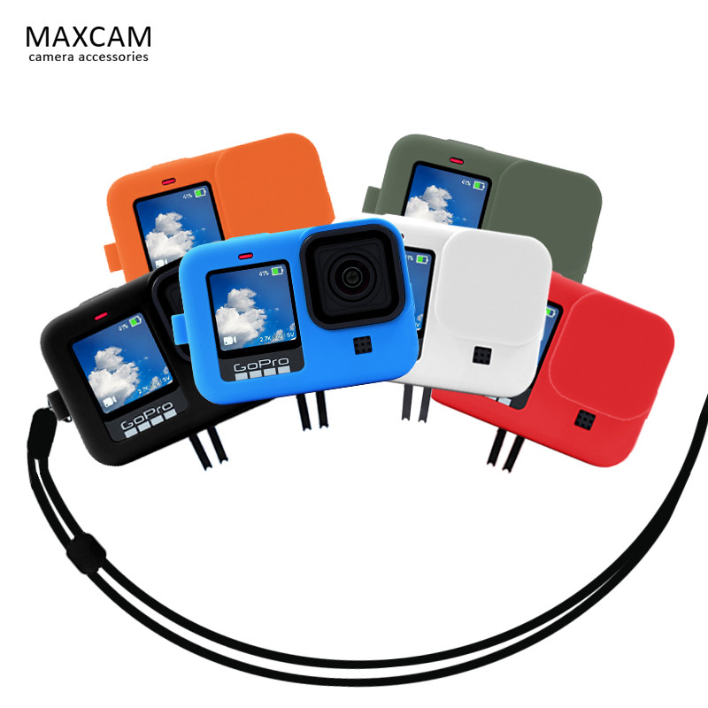 MAXCAM适用gopro hero13/12 11 10硅胶套保护套镜头盖防水防摔抗