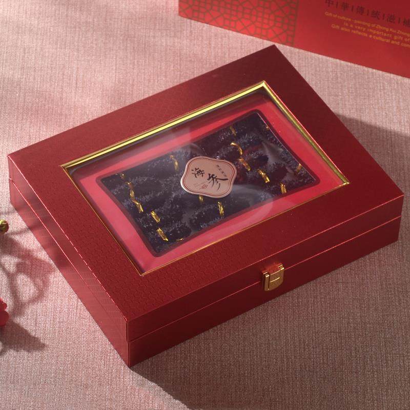 坤兴包装开窗红色海参礼品盒高档包装盒500克辽参刺参球参空盒子,包装,礼品盒,淘宝优惠券,粉丝福利购,淘宝优惠卷