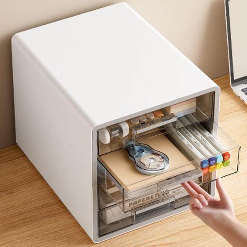 塑料桌面文件收纳柜透明可视大容量整理架学生文具多层收纳柜u.,收纳整理,书桌收纳置物架,淘宝优惠券,粉丝福利购,淘宝优惠卷