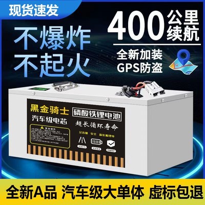 宁德磷酸铁锂电池72v60v48v伏二三四轮电动车电瓶外卖快递大容量