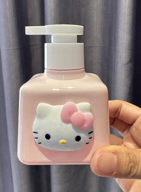 hellokty沐浴露分装瓶洗手液按压空瓶按压式可爱旅行乳液瓶子家用