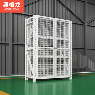 仓库货架专用仓储货架多功能货架家用货架带门网格展示超市储藏架