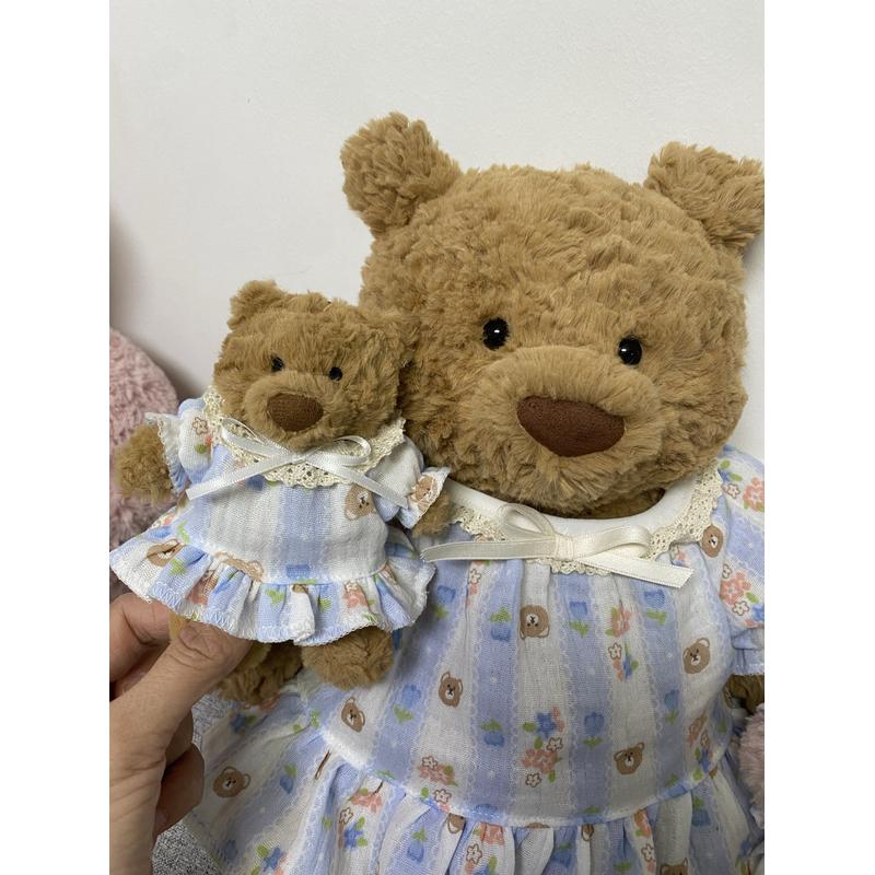 桐桐妈手作 巴塞罗熊巴纳布斯猪可爱娃衣服睡裙着替（不含熊）