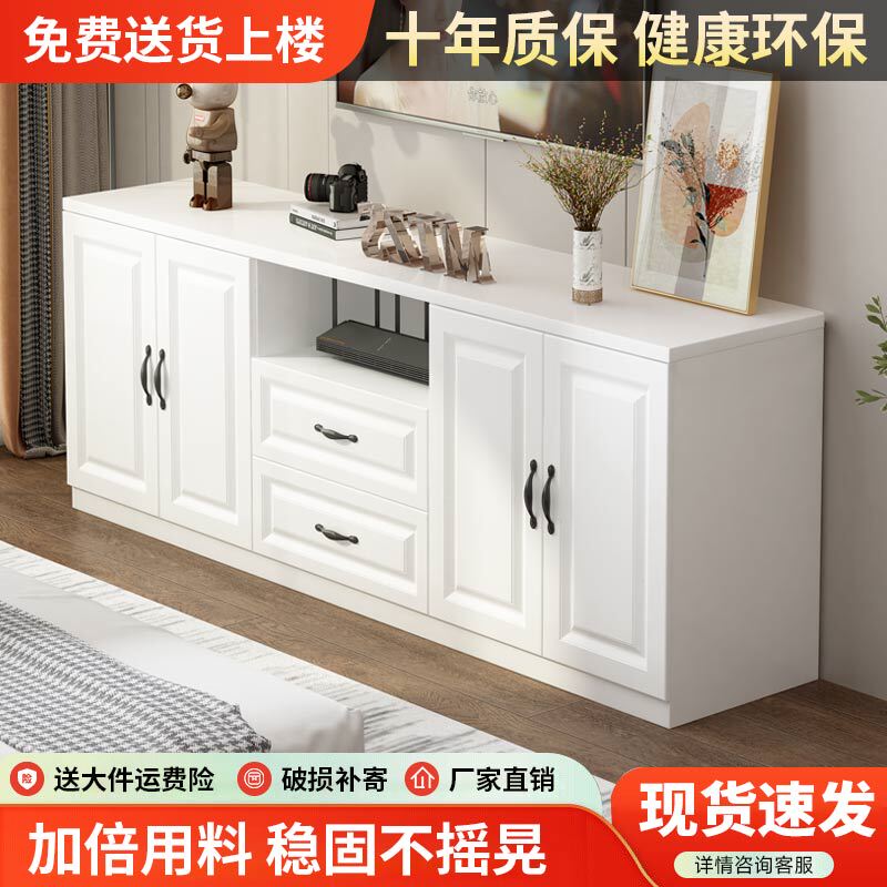 欧式电视柜客厅家用落地收纳储物柜2025新款小户型高款电视机柜子