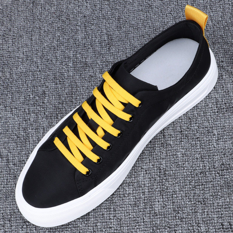夏季透气男鞋2025新款潮男拼色刺绣百搭帆布鞋一脚蹬轻便软底板鞋,流行男鞋,布鞋,淘宝优惠券,粉丝福利购,淘宝优惠卷