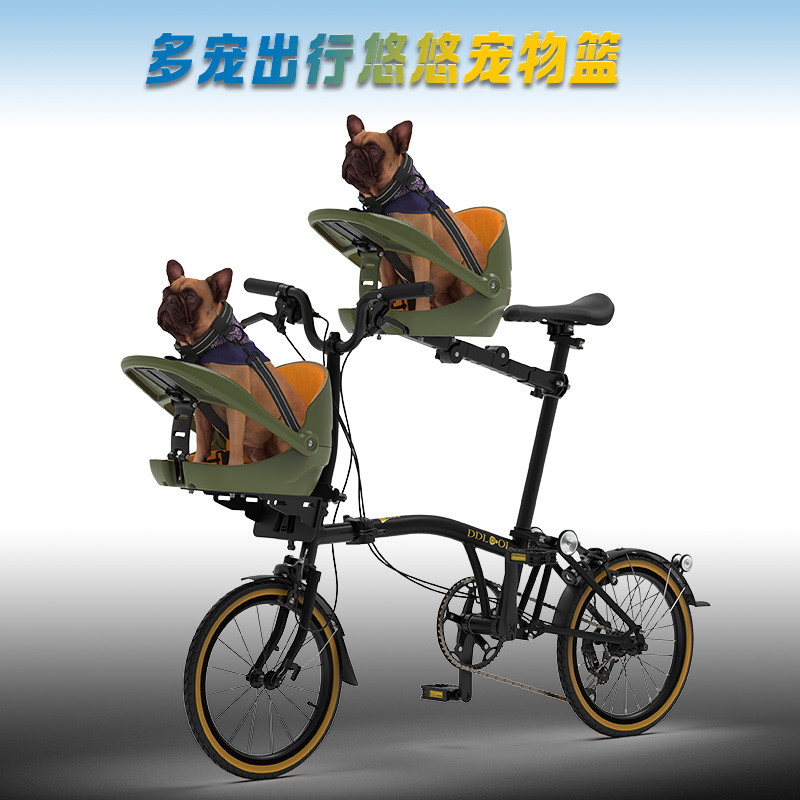 夸贝宠物自行车座椅公路车狗狗安全座椅山地车猫咪车筐单车宠物篮图片
