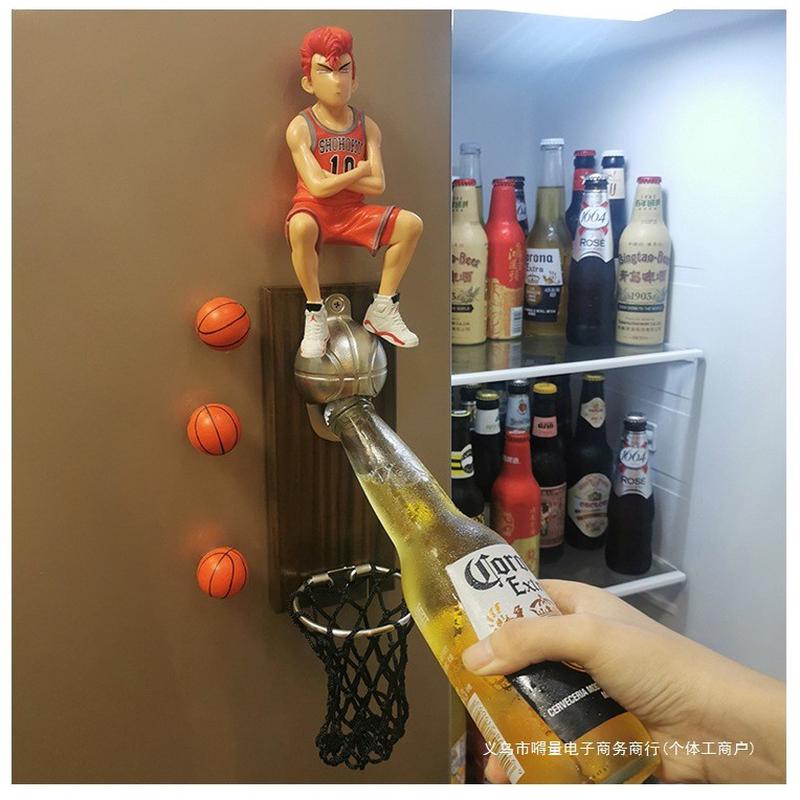 网红篮球壁挂式啤酒起子软磁铁冰箱贴开瓶器磁贴启瓶器瓶起子其他