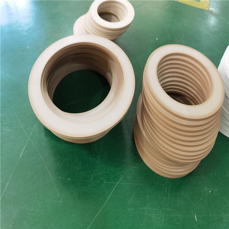 供应聚四氟乙烯ptfe填充聚苯垫片pob密封酯打孔垫圈