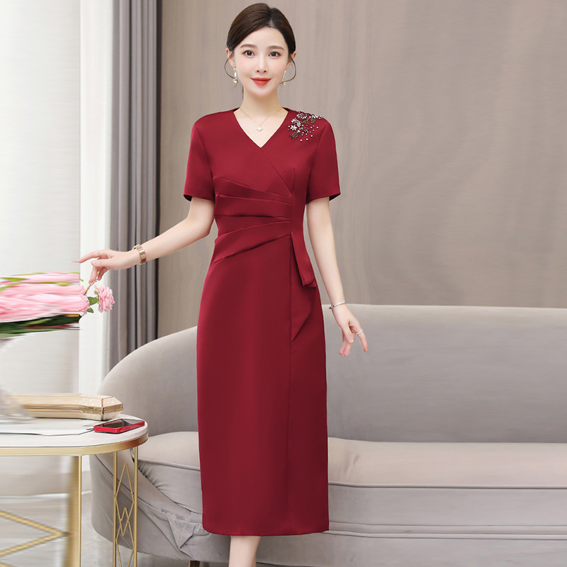 高货速发五一喜婆婆婚宴装2025新款妈妈礼服平时可穿高贵结婚连衣
