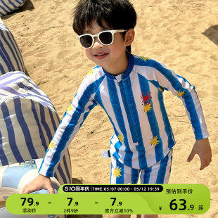 儿童泳衣男童游泳衣2025夏季新款宝宝连体泳装套装速干泳裤沙滩服