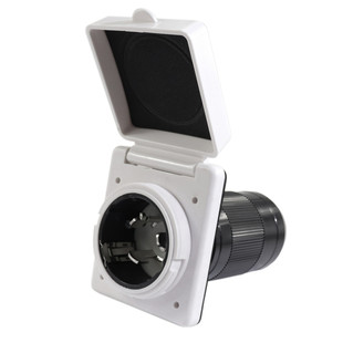 带防水盖 RV inlet 房车充电插头250V 美式房车50A供电电源插头
