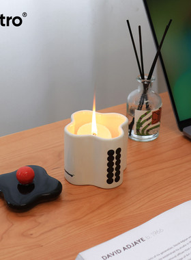 啵乔botro陶瓷烛台花瓶摆件餐桌边柜装饰香薰蜡烛杯DIY法式复古