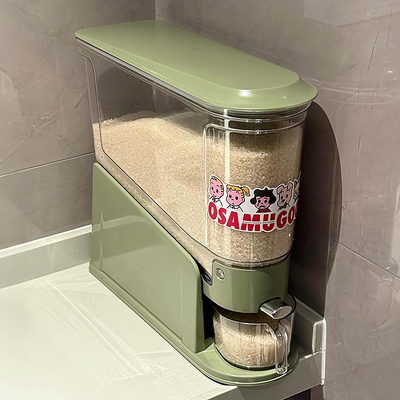 食品级米桶家用2025新款防虫防潮密封存米桶分格加厚20斤防蛀虫