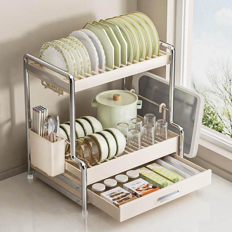 家用篮沥水架碗碟收纳架筷碗盘碗架沥水抽屉厨房置物架台面放碗带,厨房/烹饪用具,碗架,淘宝优惠券,粉丝福利购,淘宝优惠卷