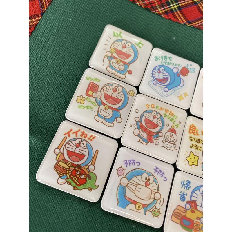 出口日本机器猫蓝胖子哆啦A梦超大磁性冰箱贴磁性贴一套12枚包216