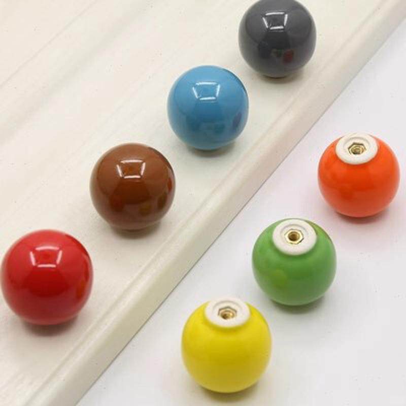 彩色陶瓷拉手圆形把手书柜衣柜门把手斗柜拉手抽屉门爱心把手u.,基础建材,小拉手,淘宝优惠券,粉丝福利购,淘宝优惠卷