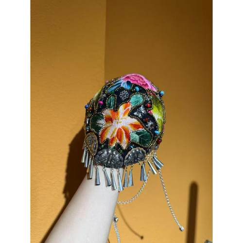 民族风手工老绣时尚设计款发箍