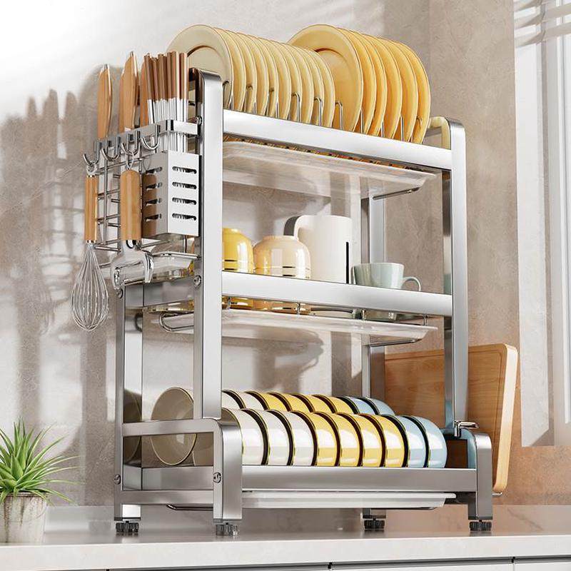 碗盘不锈钢厨房置物架多功能放碗架碗筷收纳盒柜碗碟收纳架沥水架,厨房/烹饪用具,碗架,淘宝优惠券,粉丝福利购,淘宝优惠卷