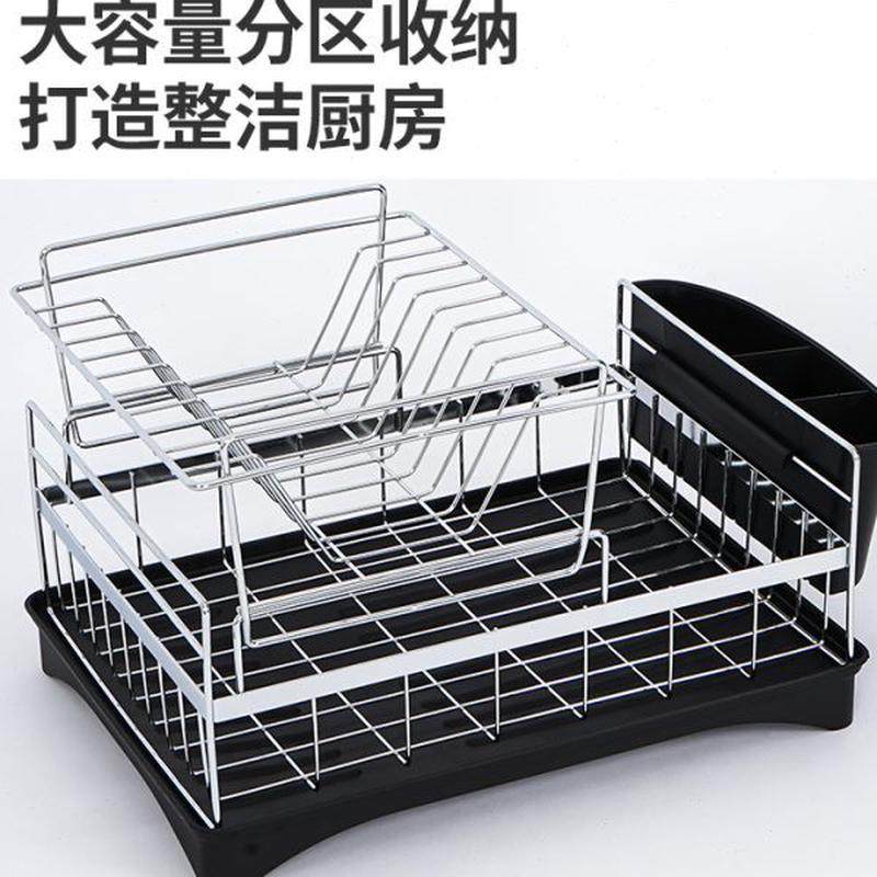 可拆卸厨房双层碗碟架家用不锈钢餐具收纳置物架碗筷沥水架放碗架,厨房/烹饪用具,碗架,淘宝优惠券,粉丝福利购,淘宝优惠卷