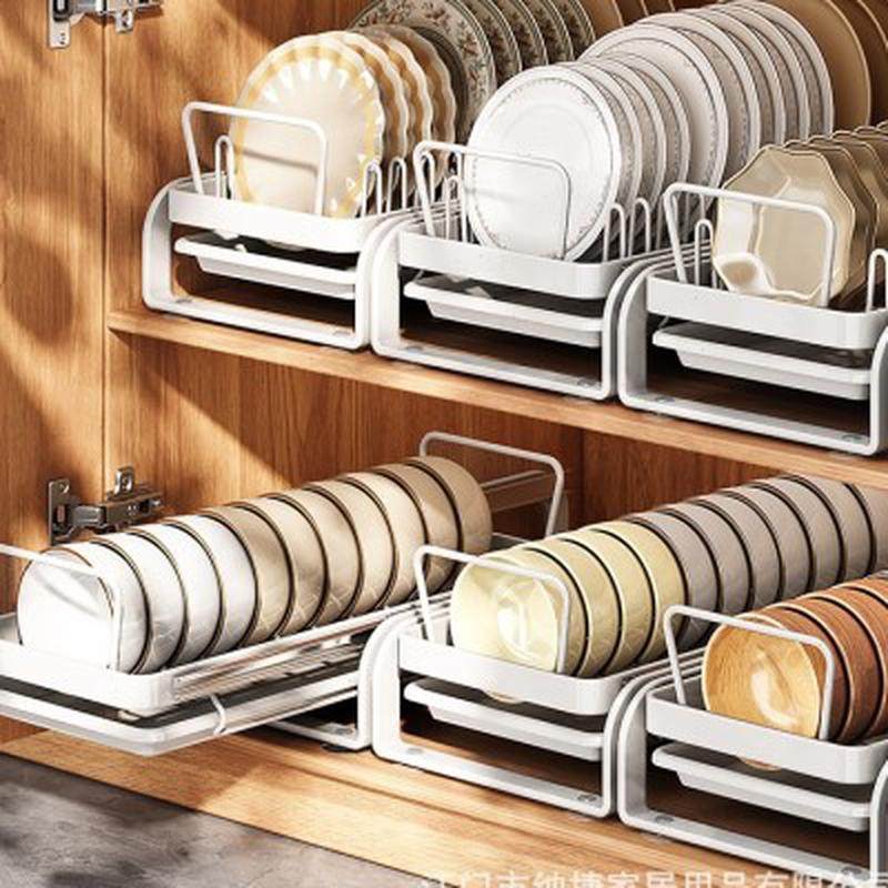 厨房置物架碗碟收纳架沥水架抽拉台面多功能放碗架碗筷收纳盒碗u.,厨房/烹饪用具,碗架,淘宝优惠券,粉丝福利购,淘宝优惠卷