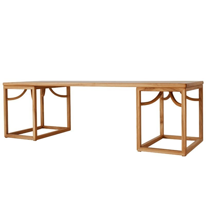 新中式茶桌椅老榆木茶台黑胡桃木实木泡茶桌沙发茶室禅意茶桌组合