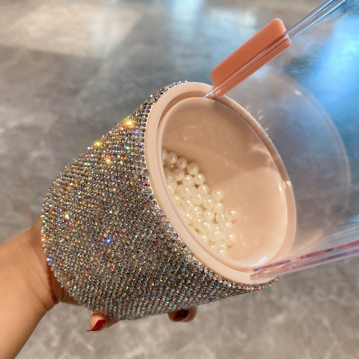 化妆刷收纳桶防尘笔筒刷子桌面眉笔收纳带珍珠眼影刷镶钻收纳盒新,收纳整理,化妆刷收纳盒/桶,淘宝优惠券,粉丝福利购,淘宝优惠卷