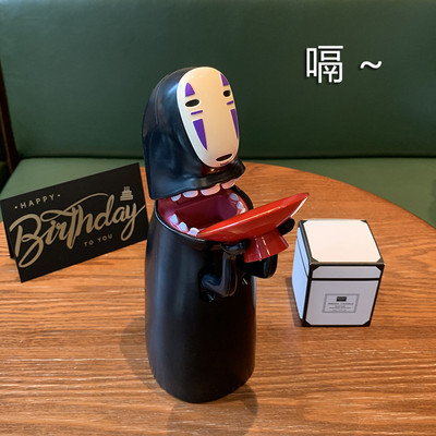 无脸男存钱罐办公桌解压创意摆件刻字刻LOGO儿童同学女友生日礼物
