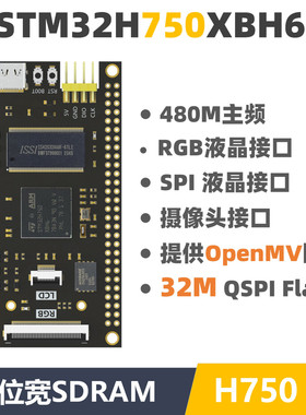 STM32H750XBH6开发板  核心板  反客 视觉采集 替代743兼容openMV