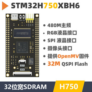 STM32H750XBH6開發(fā)板 反客 視覺采集 替代743兼容openMV 核心板
