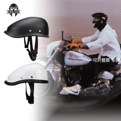 helmet贝雷帽复古轻便式盔休闲复古盔半盔踏板车瓢盔