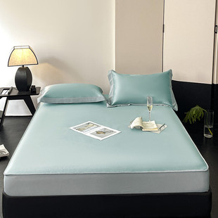 汉方养生凉席冰丝席床笠三件套夏季1.5m1.8m米床可水洗折叠空调席