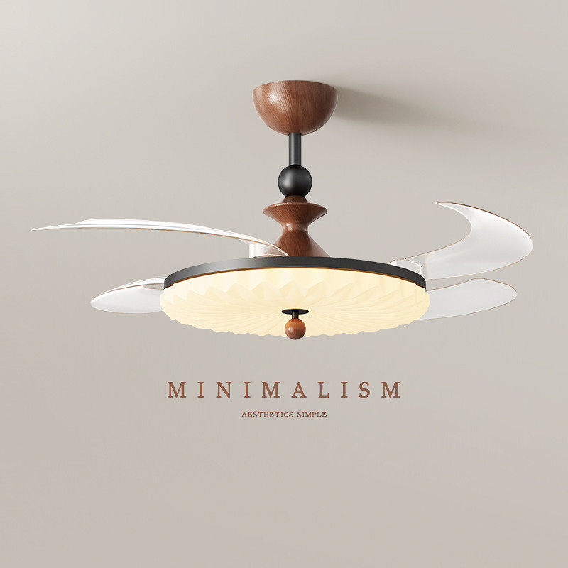 变频隐形餐厅风扇灯中古奶油风主卧室家用护眼全光谱吸顶灯吊扇灯,家装灯饰光源,风扇灯,淘宝优惠券,粉丝福利购,淘宝优惠卷