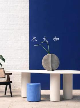 北不规云欧朵5645153h餐桌异形咖桌现代极简则书桌设计啡师创意长