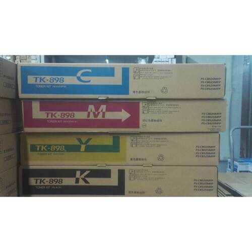 适用京瓷FSC8020 8025 8520 8525 TK-898K黑红蓝黄粉盒 墨粉 碳粉