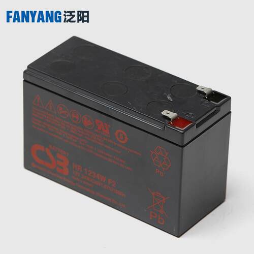 电梯蓄电池 CSB HR1234W F2  UPS不间断电源电池12V34W 电梯配件