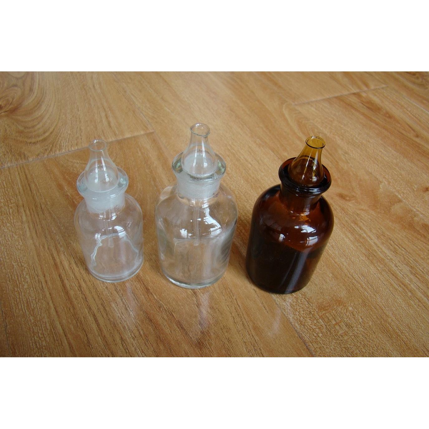 白/棕滴瓶 送胶头125 60 30ml 透明/玻璃试剂瓶 化学实验滴管瓶图片