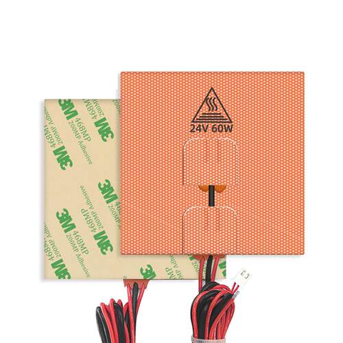 硅胶加热床Voron 0/0.1  100*100mm 卧龙3D打印机配件进口24V 60W