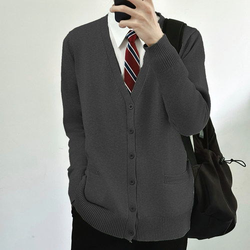 dk男生日系制服jk秋冬开衫毛衣