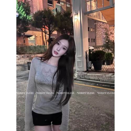 韩国直售】金智秀同款gila archive翅膀罩衫休闲长袖防晒T恤女
