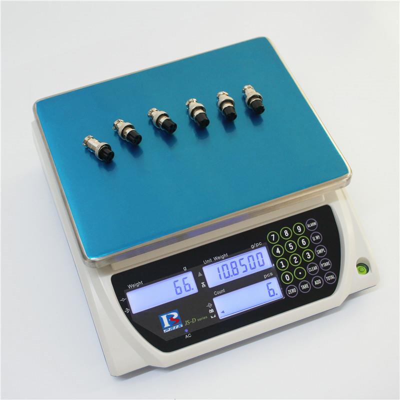 出口型3kg/0.1g电子计数秤30kg英文电子秤JS-D电子计数天平
