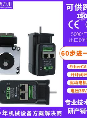 60一体式步进电机/脉冲/RS485/CANopen/EhterCAT通讯/现货