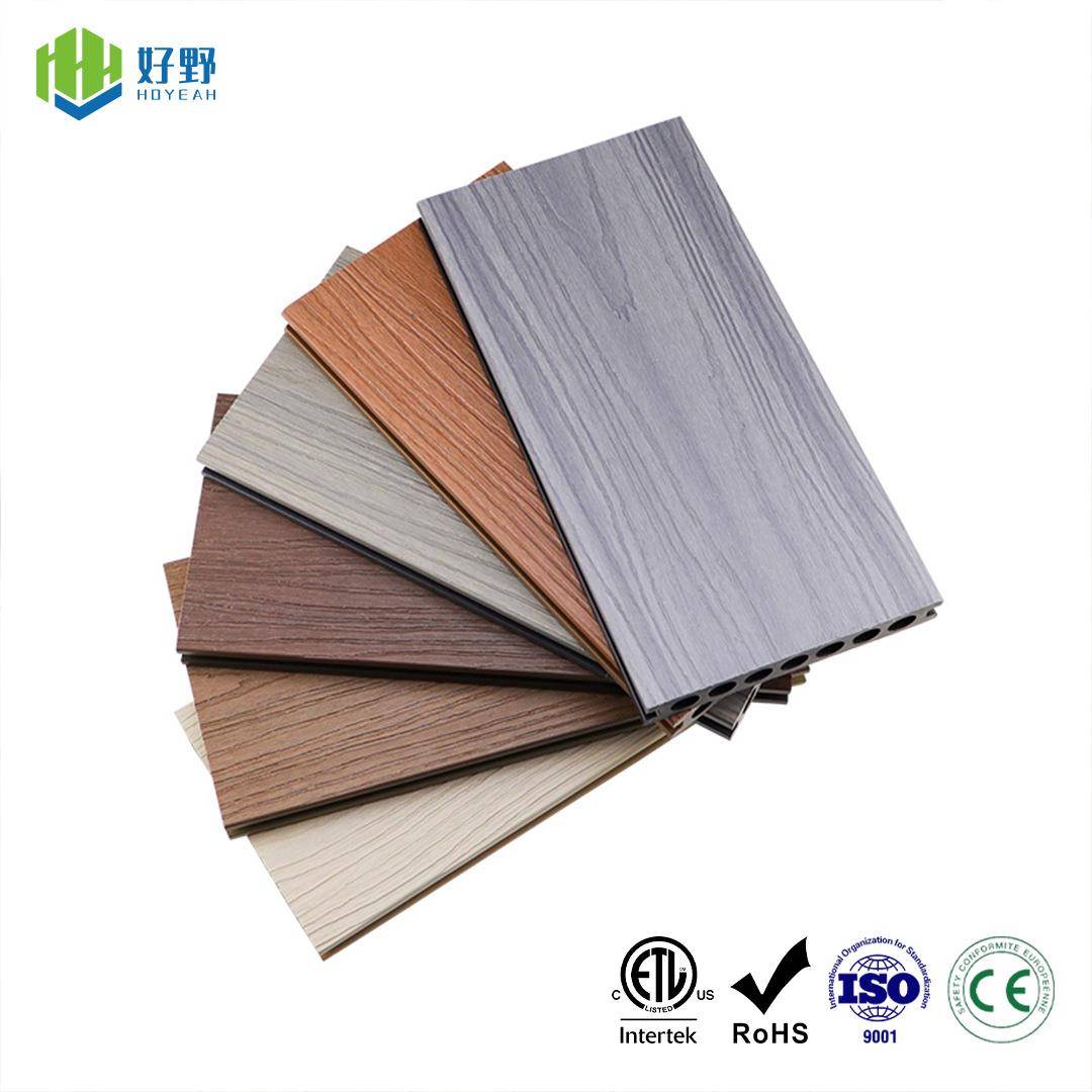 塑木地板二代共挤露台栈道工程项目地板户外露营平台防潮木塑地板