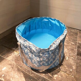 折叠浴盆儿童宝宝免安装可折叠外出旅行洗澡可携式家用泡澡沐浴桶