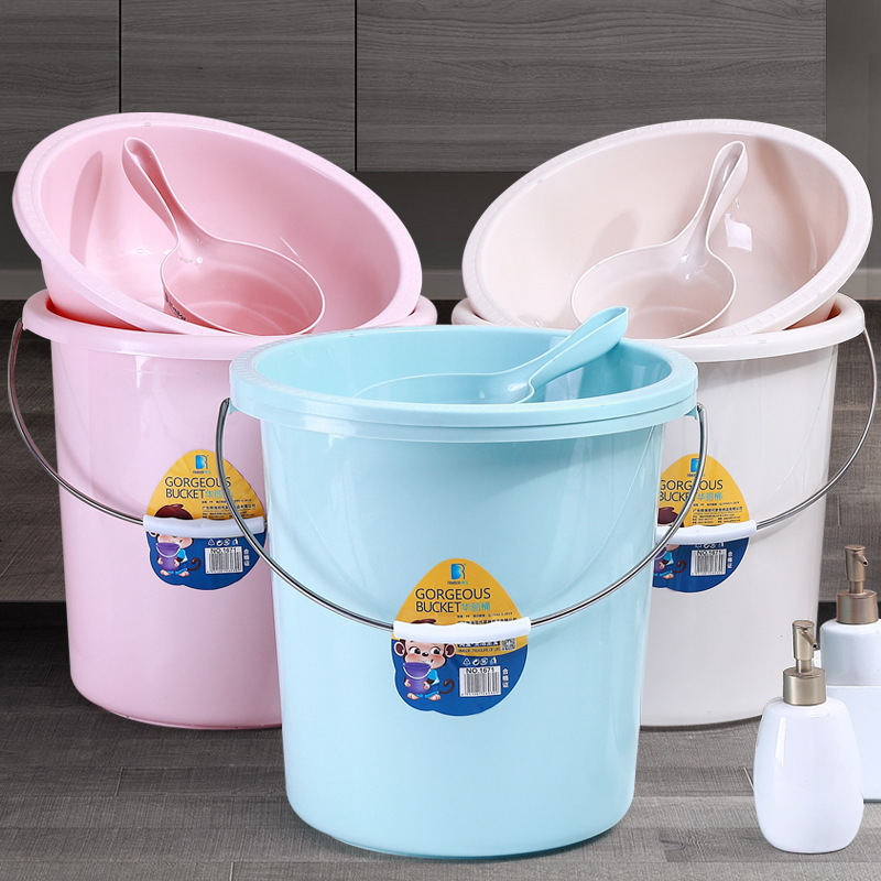 家用塑料桶水桶手提学生宿舍一套加厚洗衣桶户外储水洗车水桶