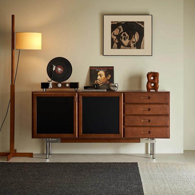 中古莫德尔边柜实木复古北欧家用收纳储物客厅中古风斗柜置物柜,收纳整理,烫衣板及配件,淘宝优惠券,粉丝福利购,淘宝优惠卷