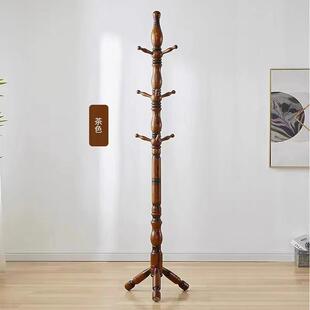 衣帽架落地卧室实木大衣家用立体衣架立式挂衣架衣服落地式网红架