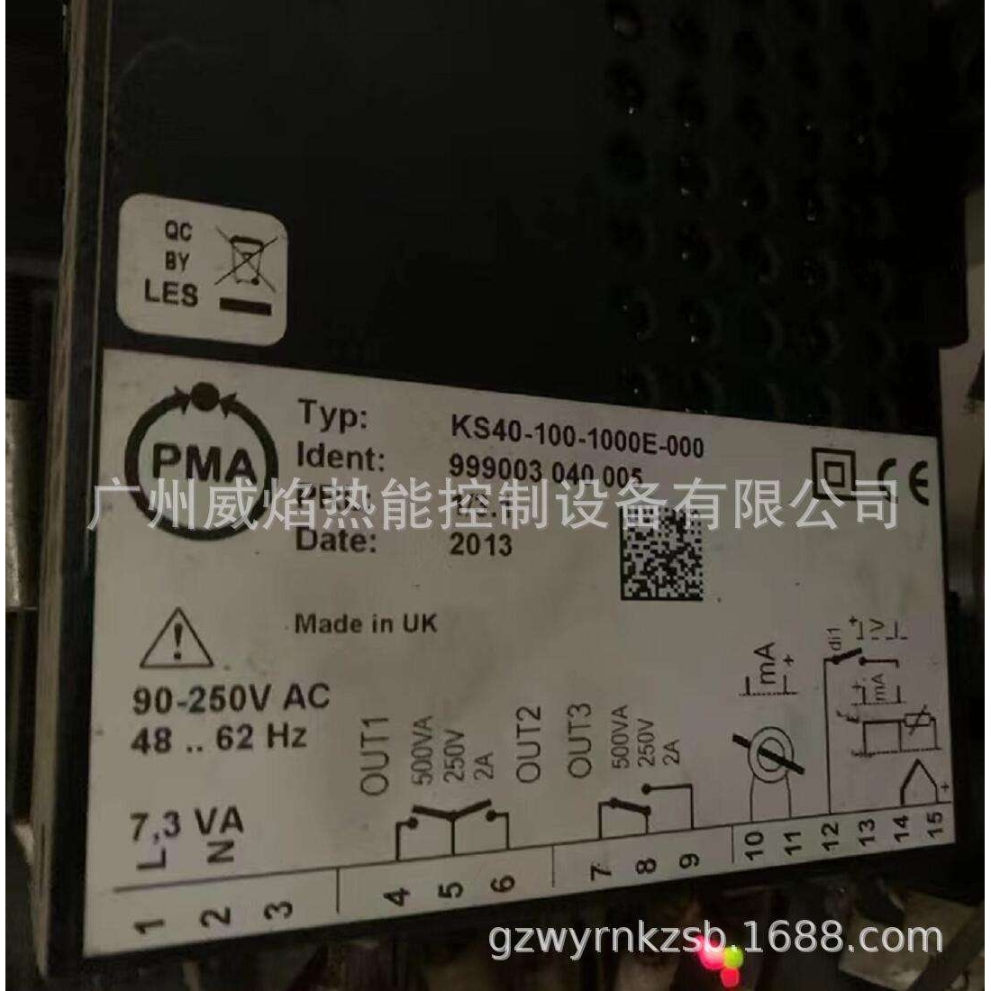 【实物】KS40-100-1000E-000比调仪（温控器）德国PMA