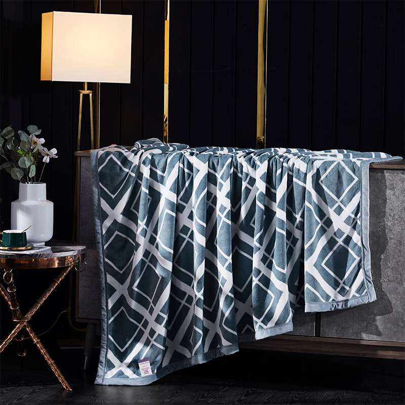 天琴床上用品来日方长-馨柔亲肤毯 毛毯休闲毯TQ-B077 180x200cm